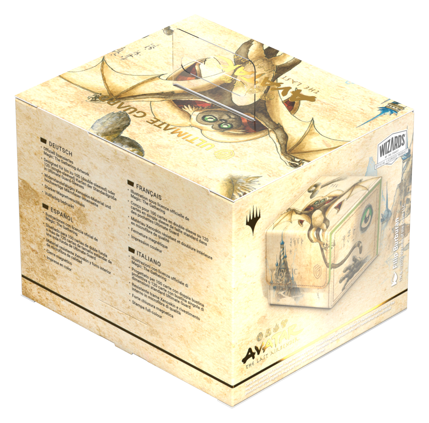 Ultimate Guard Sidewinder 100+ Xenoskin Deck Case – Avatar: The Last Airbender (White Rare Alt Art)