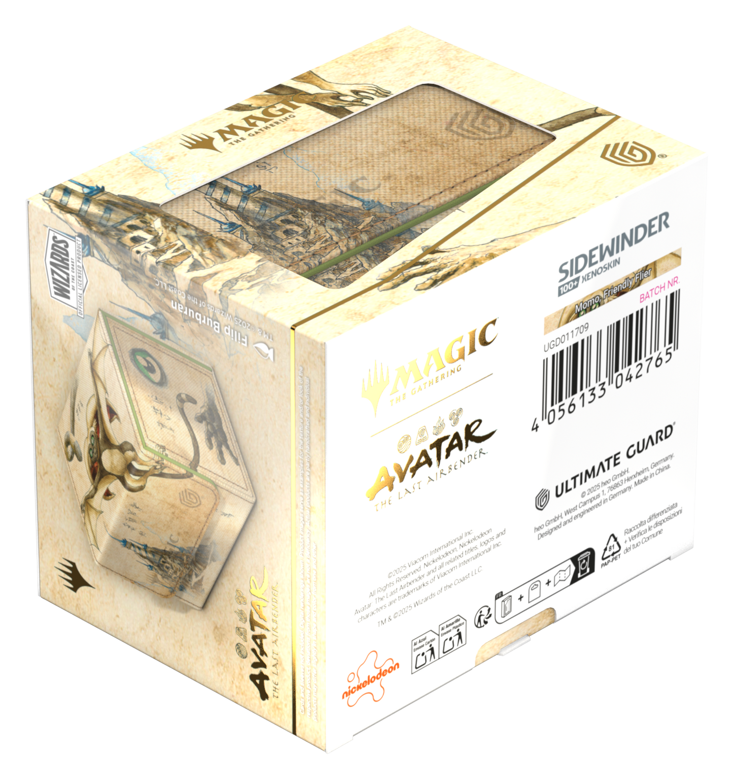 Ultimate Guard Sidewinder 100+ Xenoskin Deck Case – Avatar: The Last Airbender (White Rare Alt Art)