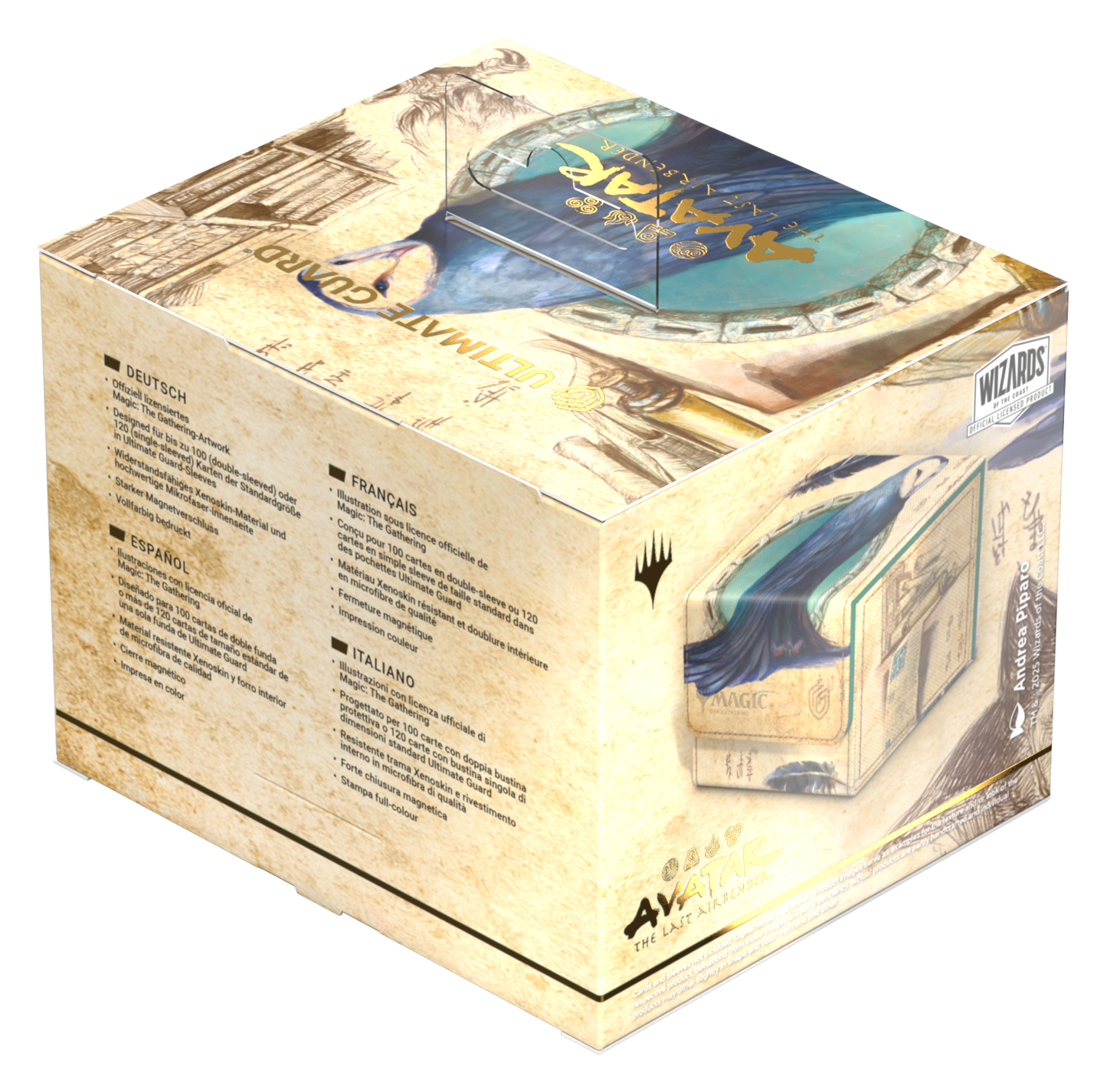 Ultimate Guard Sidewinder 100+ Xenoskin Deck Case – Avatar: The Last Airbender (Blue Mythic Alt Art)