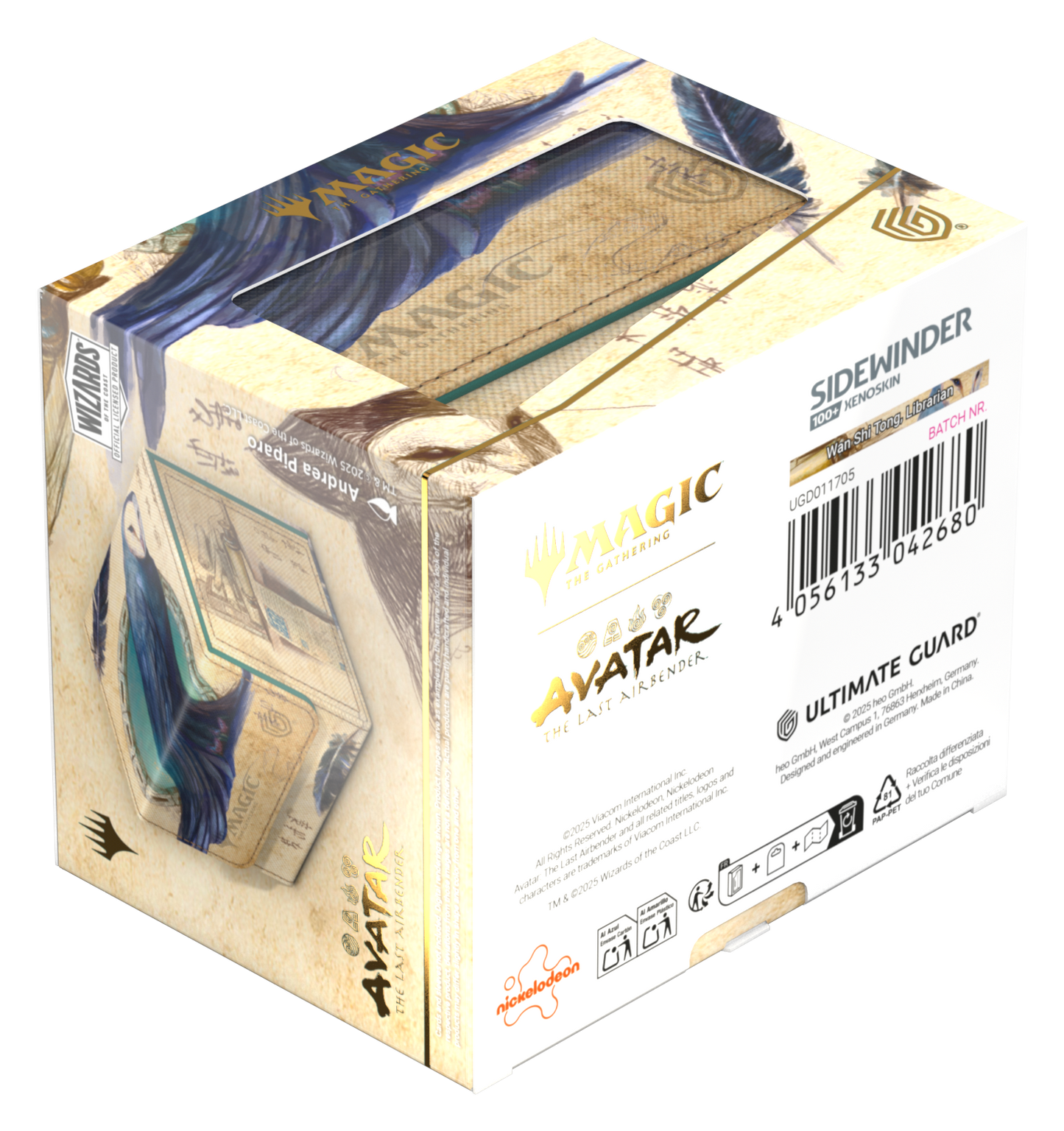 Ultimate Guard Sidewinder 100+ Xenoskin Deck Case – Avatar: The Last Airbender (Blue Mythic Alt Art)