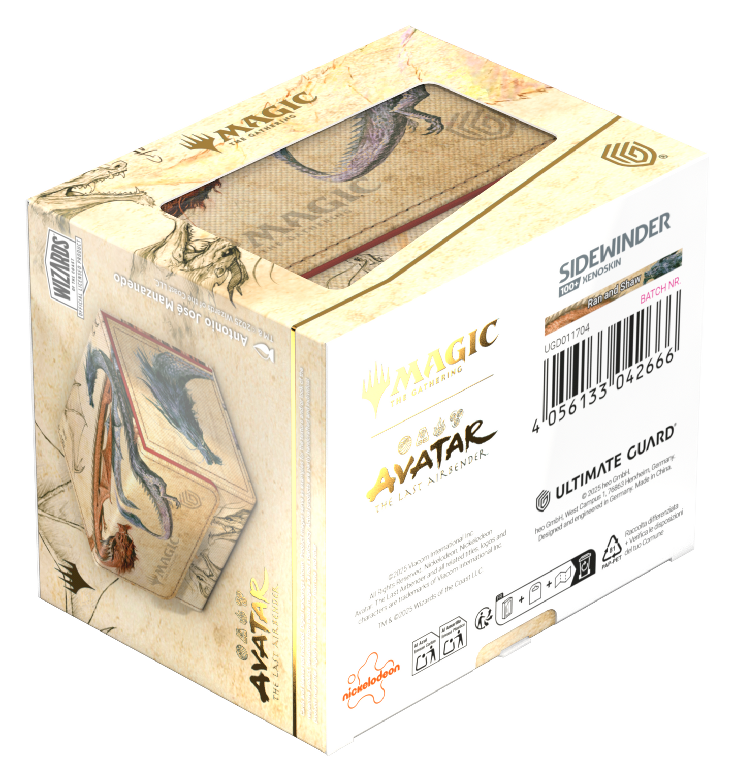 Ultimate Guard Sidewinder 100+ Xenoskin Deck Case – Avatar: The Last Airbender (Red Rare Alt Art)