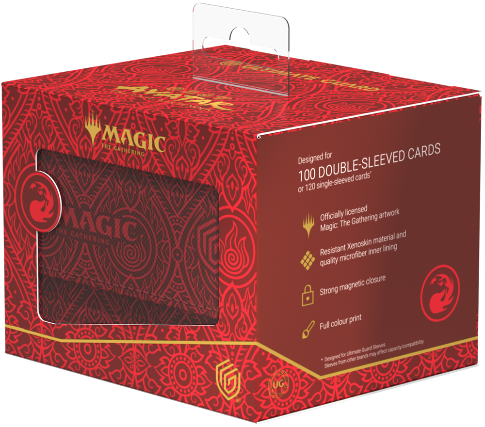 Ultimate Guard Sidewinder 100+ Xenoskin Deck Case – Avatar: The Last Airbender (Mana Symbol Red)