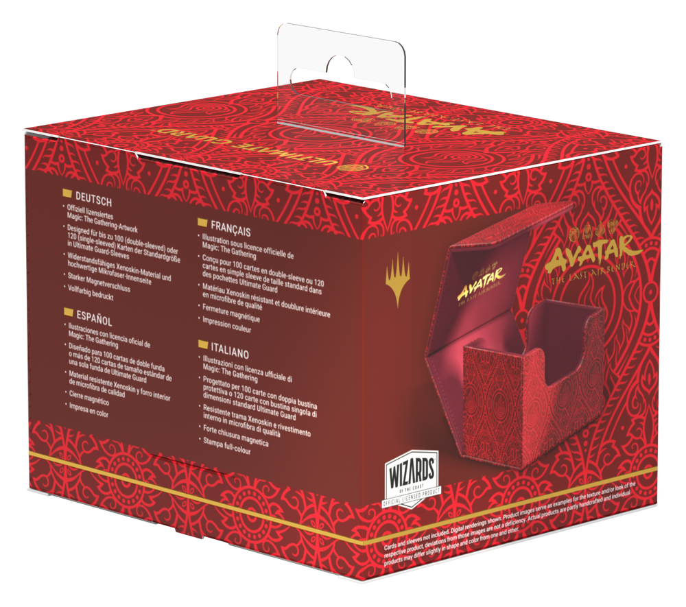 Ultimate Guard Sidewinder 100+ Xenoskin Deck Case – Avatar: The Last Airbender (Mana Symbol Red)