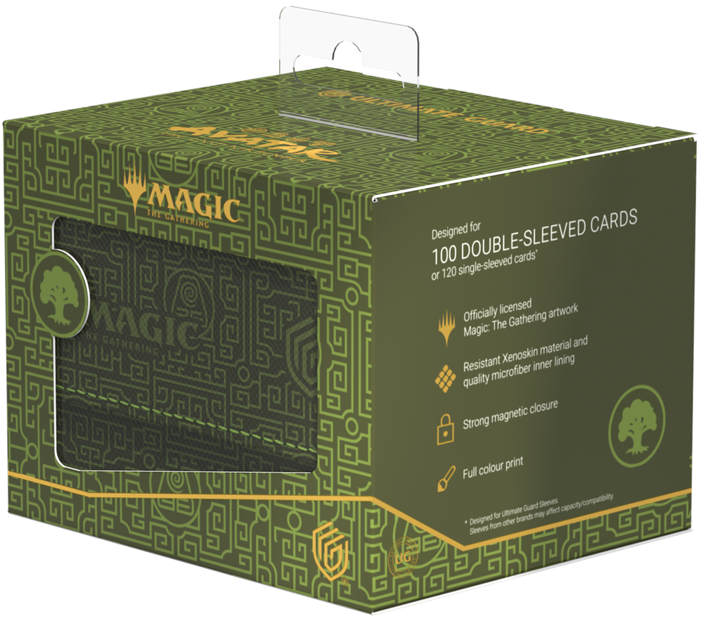 Ultimate Guard Sidewinder 100+ Xenoskin Deck Case – Avatar: The Last Airbender (Mana Symbol Green)