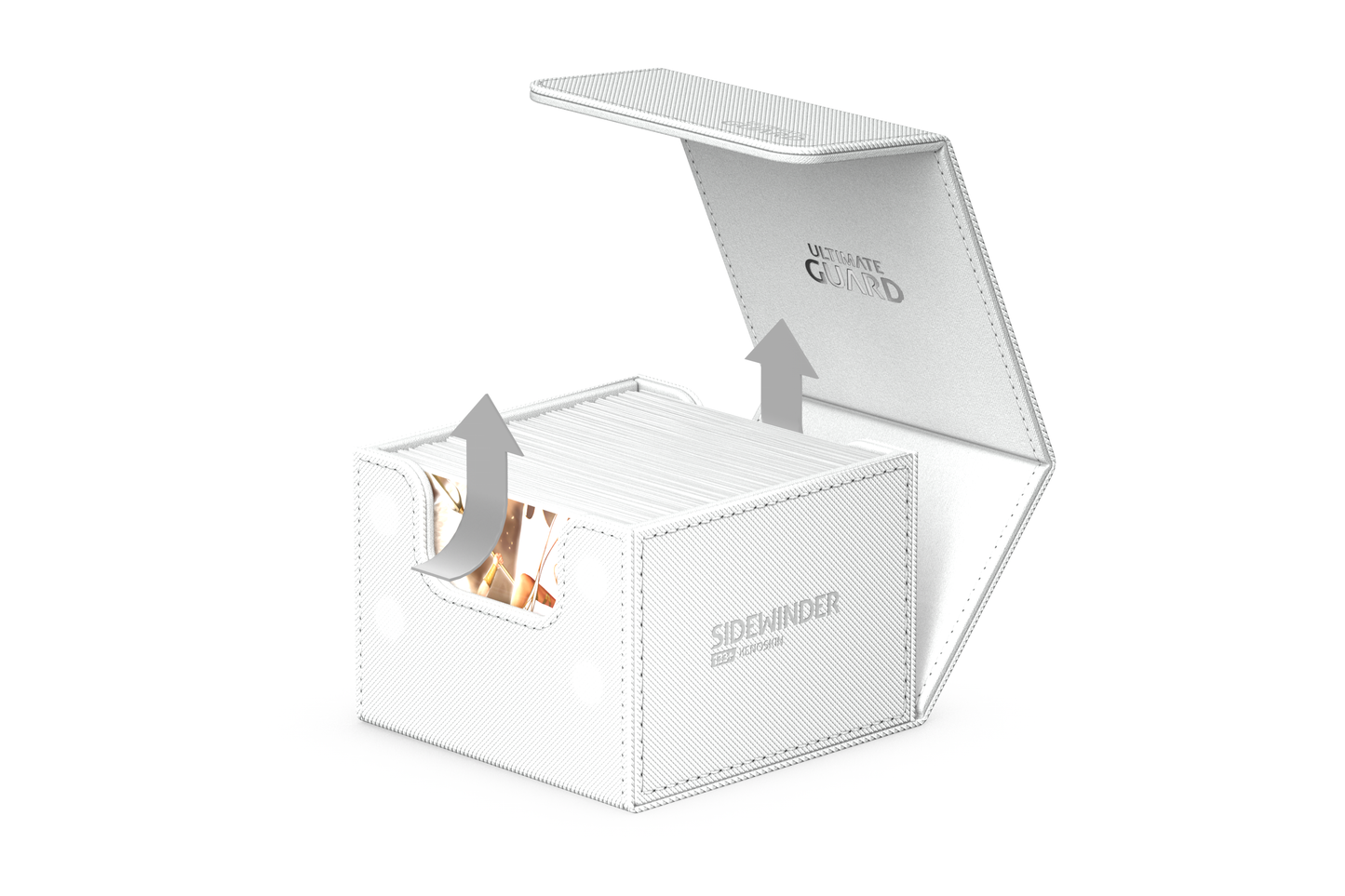 Ultimate Guard Sidewinder 133+ Monocolor Deck Case – White