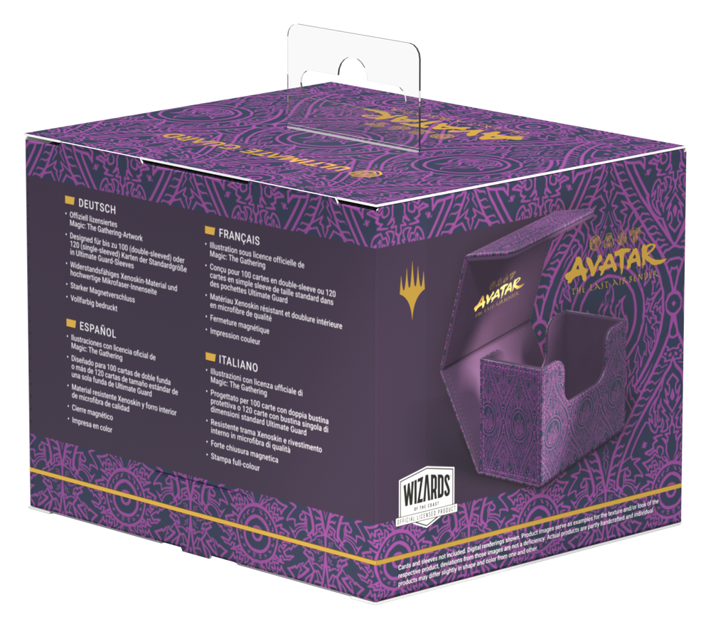 Ultimate Guard Sidewinder 100+ Xenoskin Deck Case – Avatar: The Last Airbender (Mana Symbol Black)