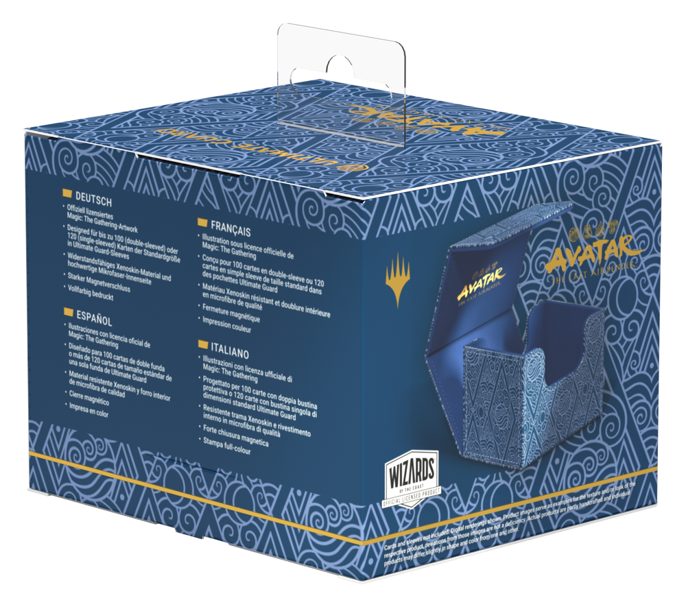 Ultimate Guard Sidewinder 100+ Xenoskin Deck Case – Avatar: The Last Airbender (Mana Symbol Blue)