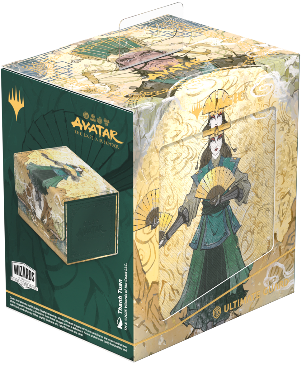 Ultimate Guard Sidewinder 133+ Xenoskin Deck Case – Avatar: The Last Airbender (Green Mythic)