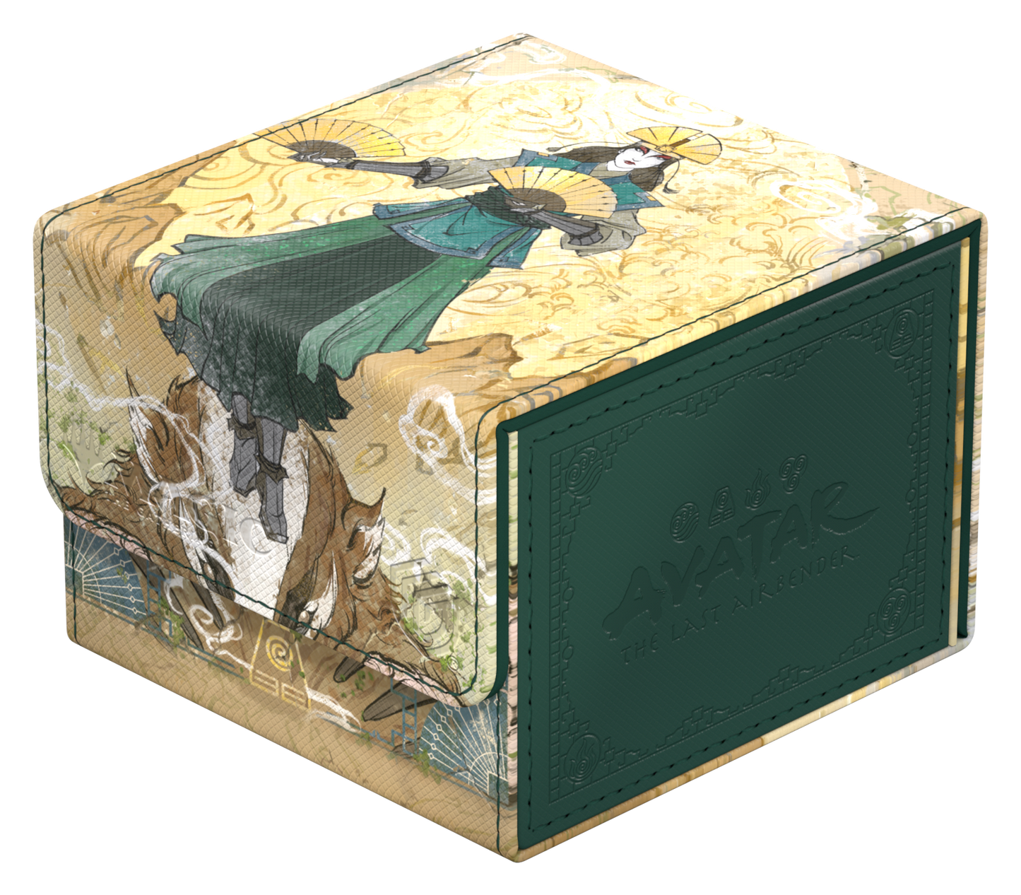 Ultimate Guard Sidewinder 133+ Xenoskin Deck Case – Avatar: The Last Airbender (Green Mythic)