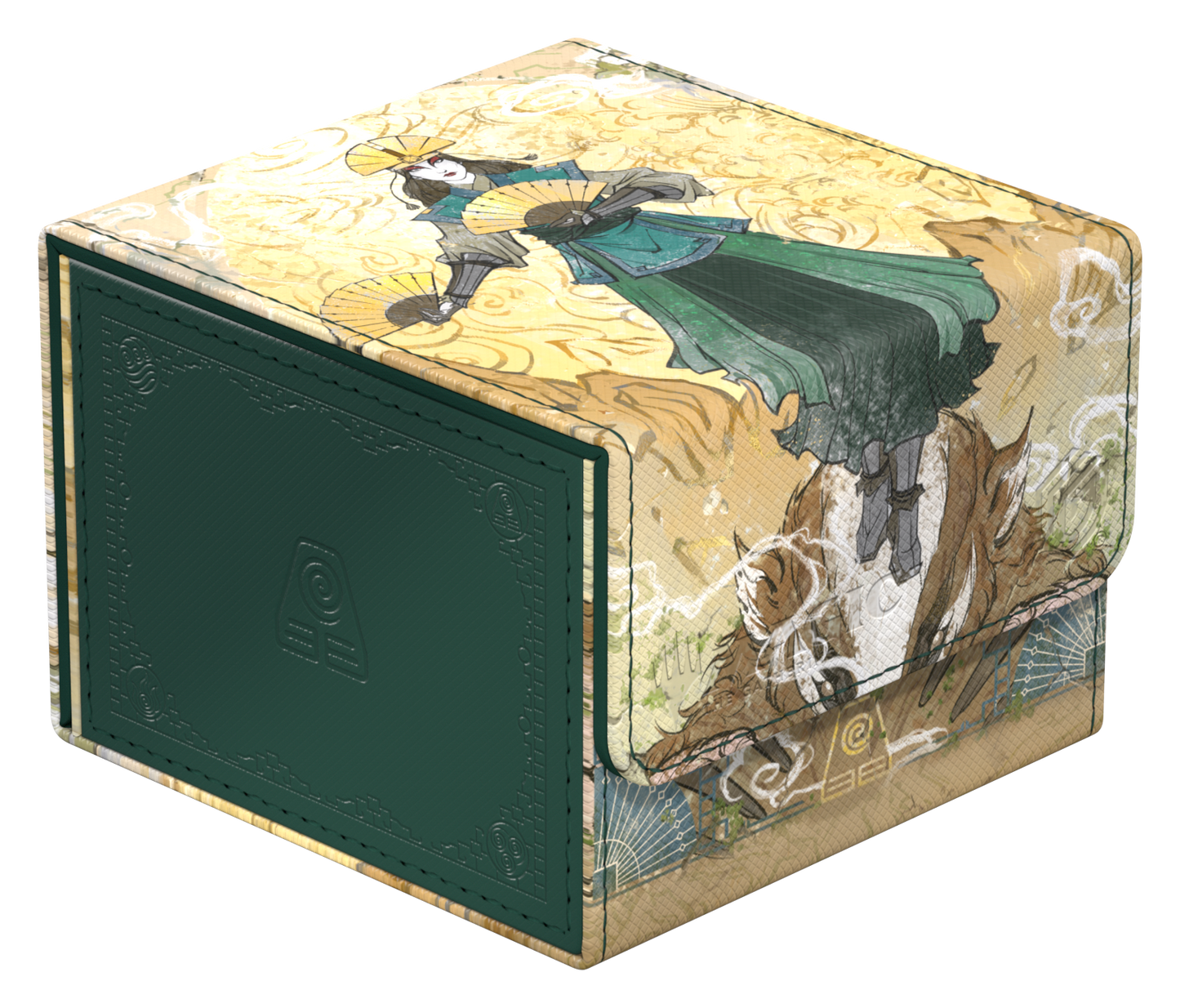 Ultimate Guard Sidewinder 133+ Xenoskin Deck Case – Avatar: The Last Airbender (Green Mythic)