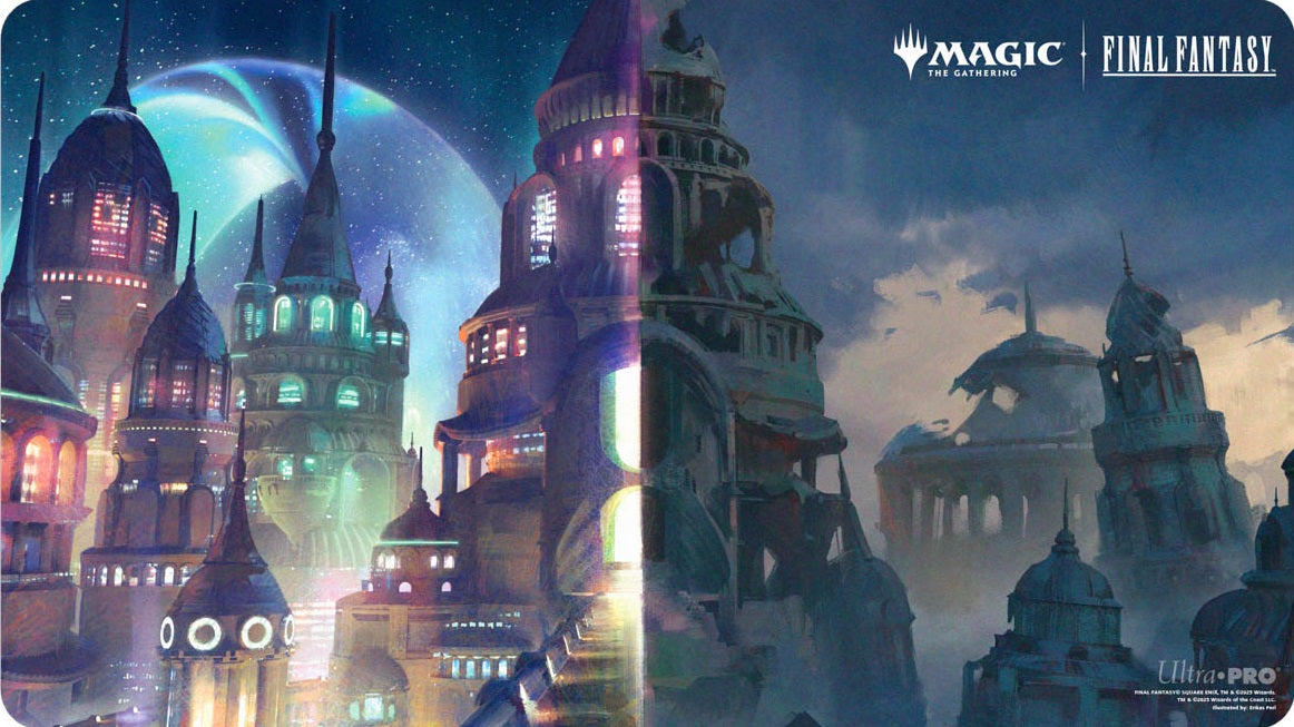 Ultra PRO Stitched Playmat – MTG Universes Beyond Final Fantasy: Zanarkand, Ancient Metropolis