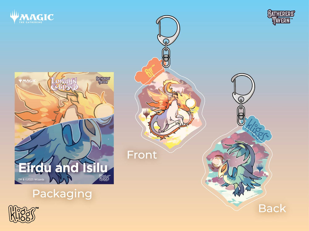 MTG Lorwyn Eclipsed Keychain – Eirdu & Isilu (Gatherer’s Tavern)