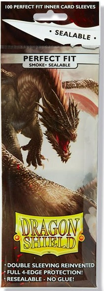 Dragon Shield Standard Size Card Sleeves – Perfect Fit Sealable Smoke 100CT