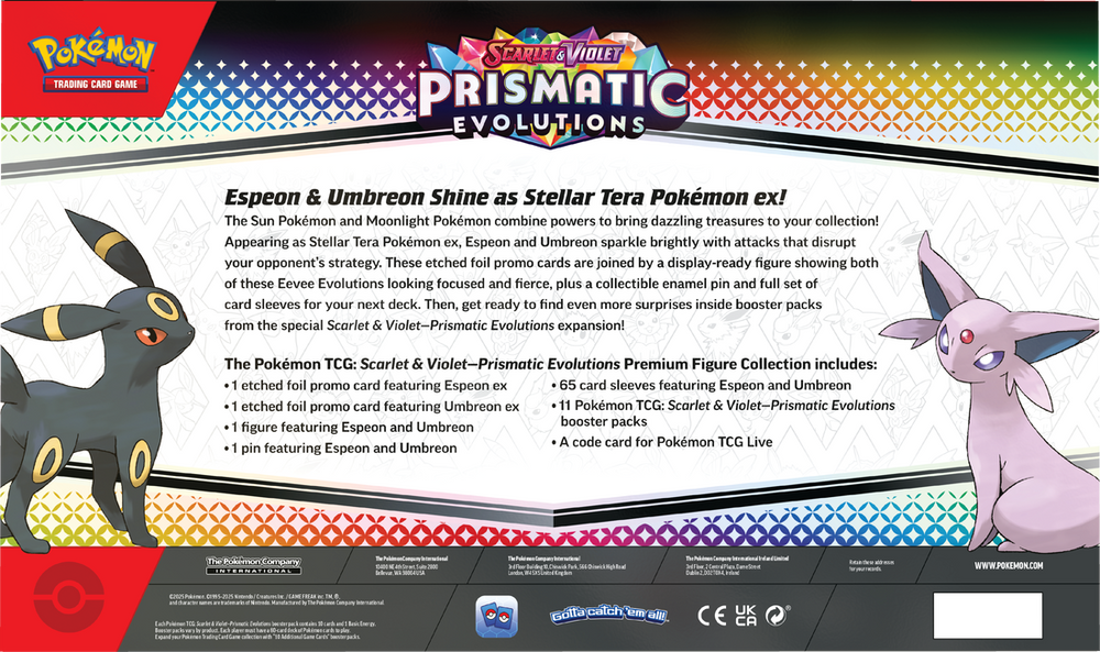 Pokémon Scarlet & Violet – Prismatic Evolutions Premium Figure Collection