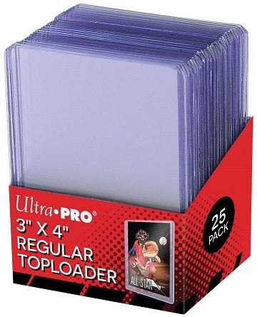 Ultra PRO 3x4 Regular Toploaders – 25ct per Pack