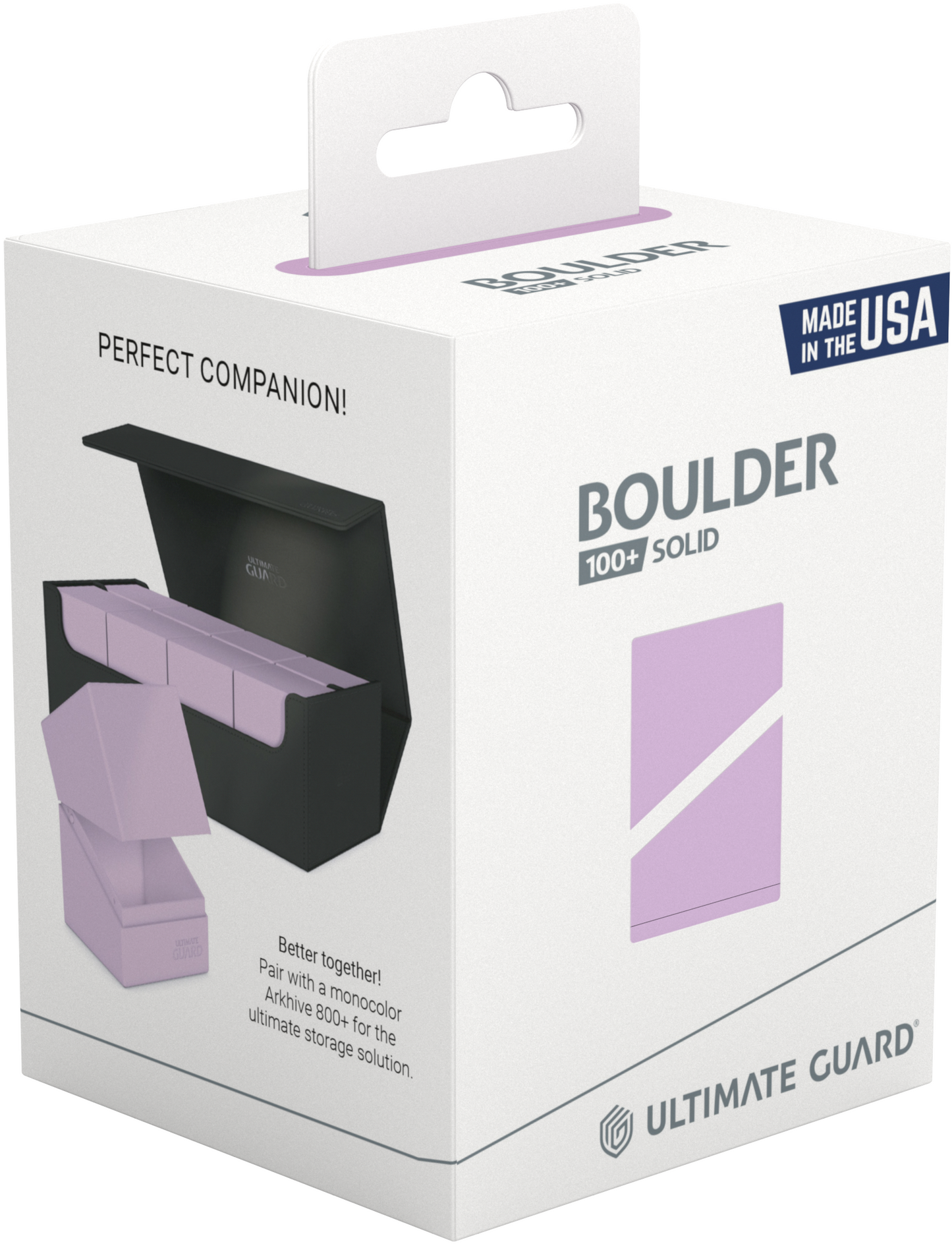 Ultimate Guard Deck Case Boulder 100+ Pastel Solid - Lavender Purple