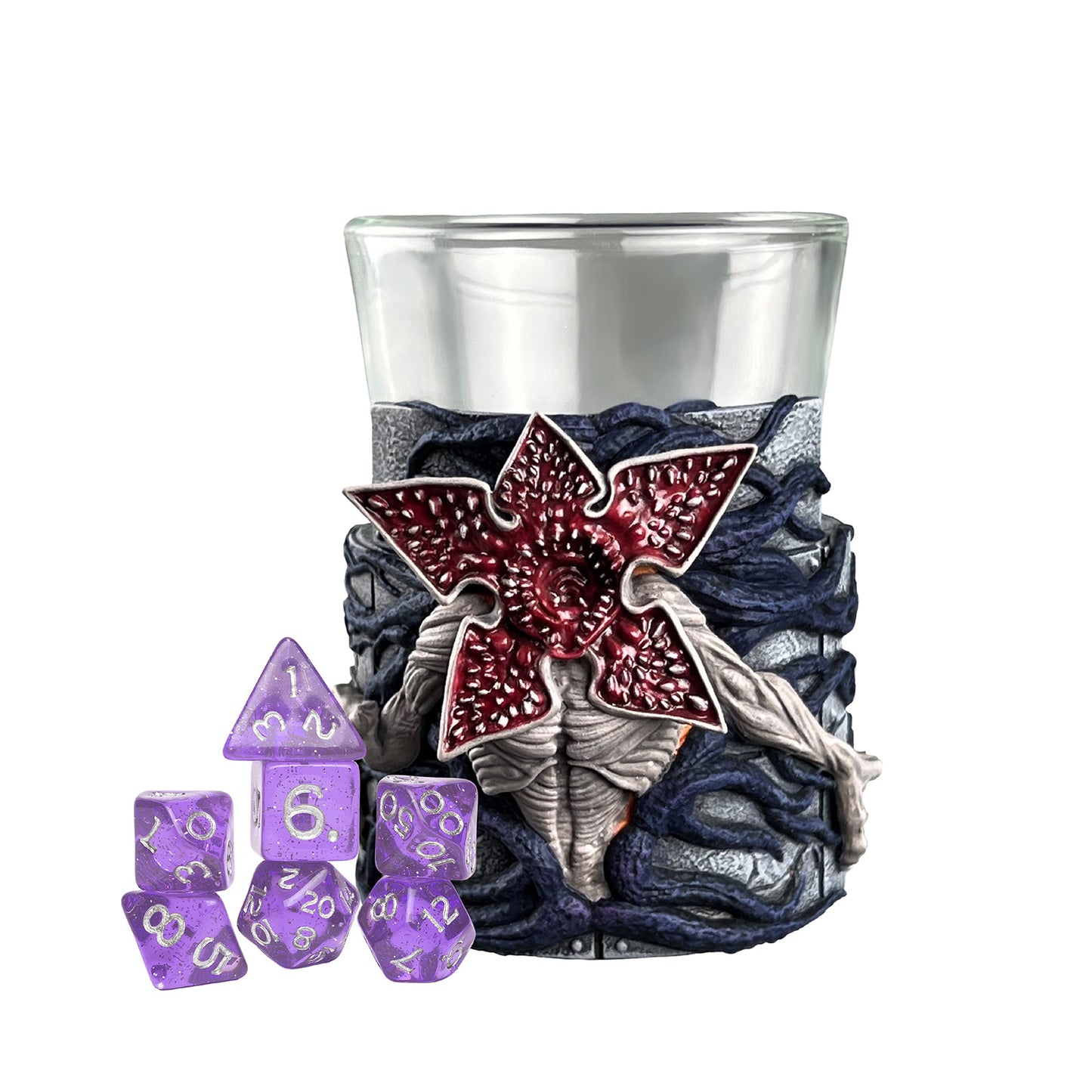 Sirius Dice – Stranger Things Mini Dice & Dice Cup – Demogorgon