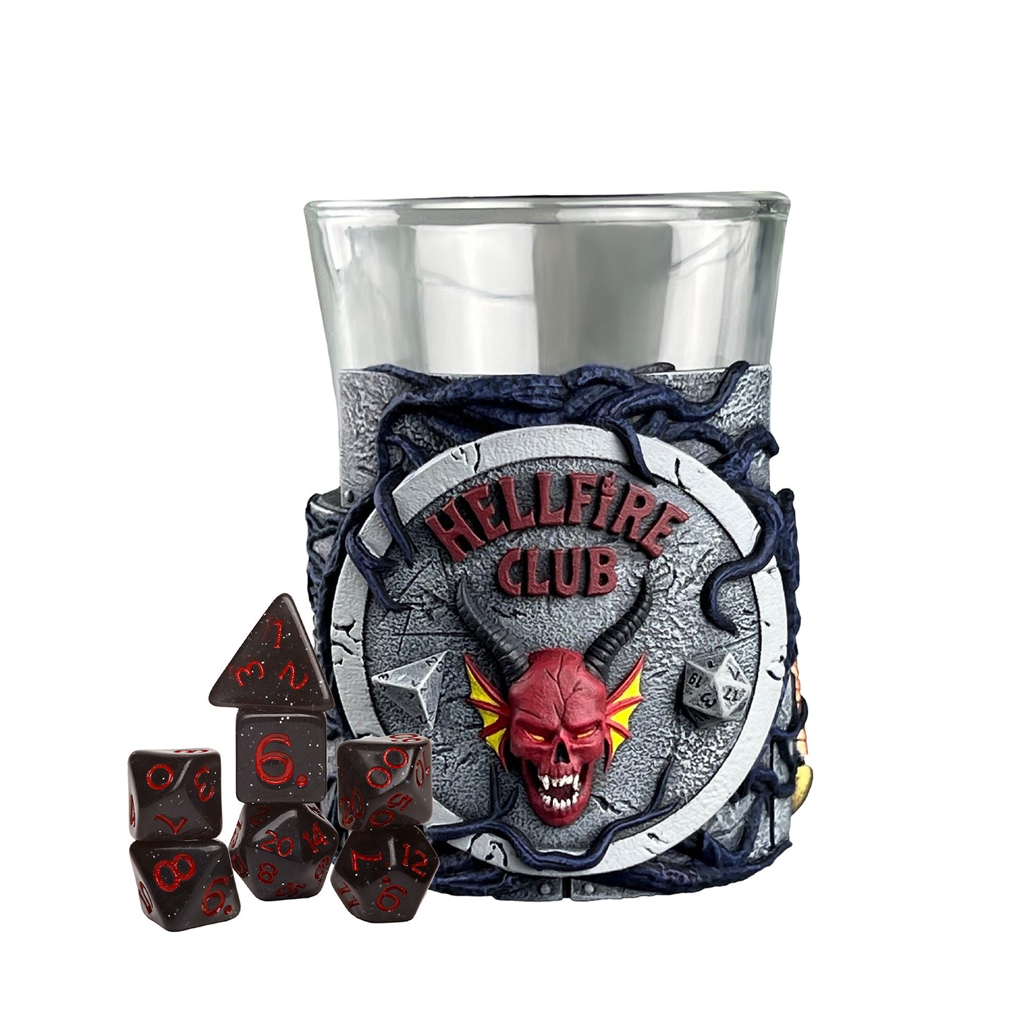Sirius Dice – Stranger Things Mini Dice & Dice Cup – Hellfire Club