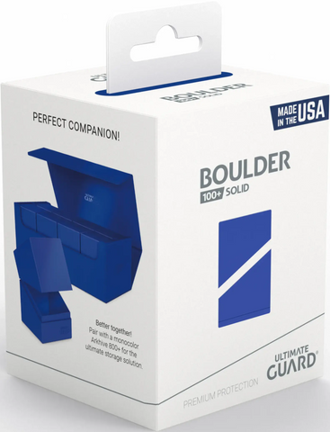 Ultimate Guard Boulder 100+ Deck Case – Solid Blue