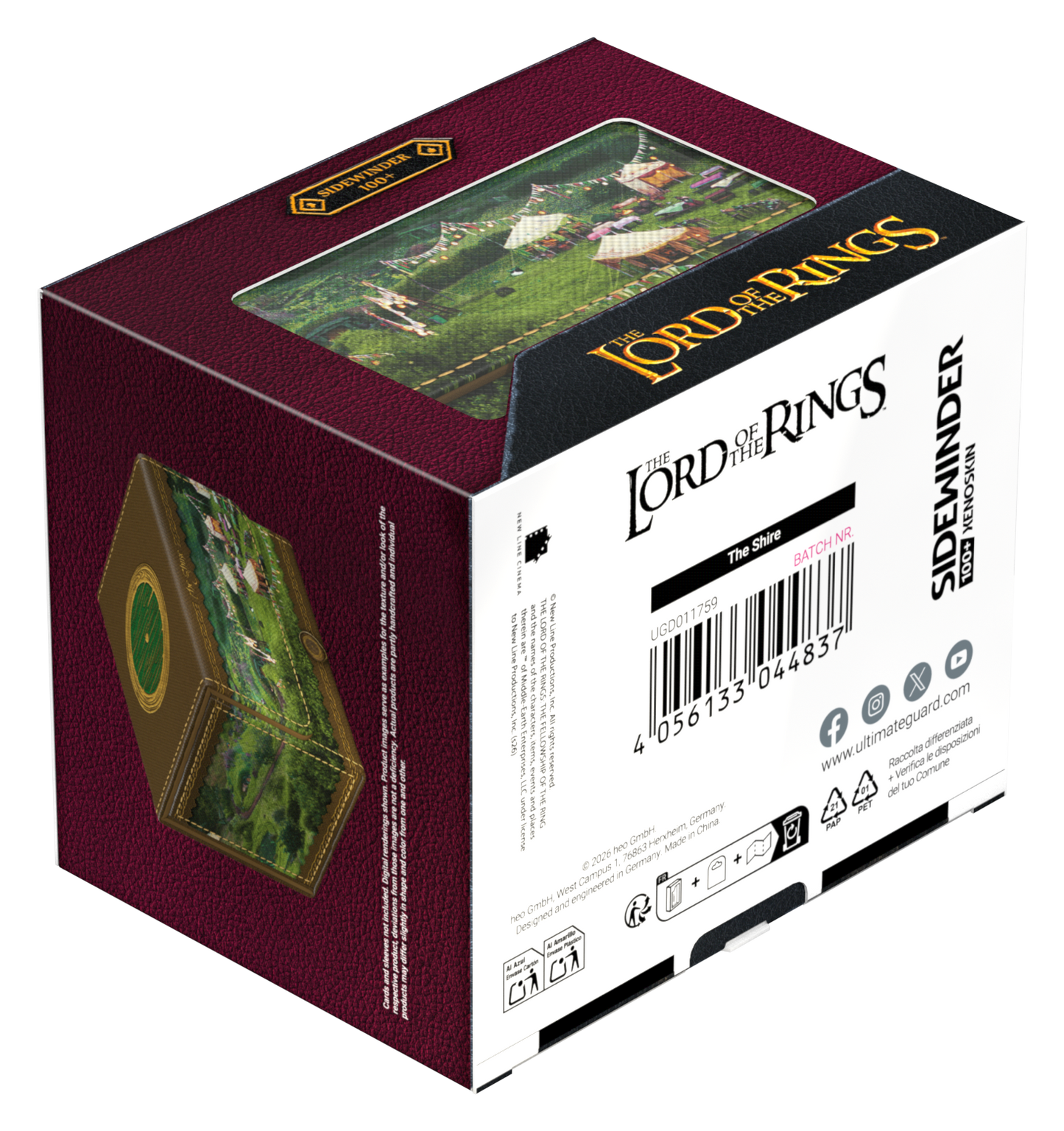 Ultimate Guard Sidewinder 100+ Xenoskin Deck Case – LOTR Places of Middle-earth: The Shire