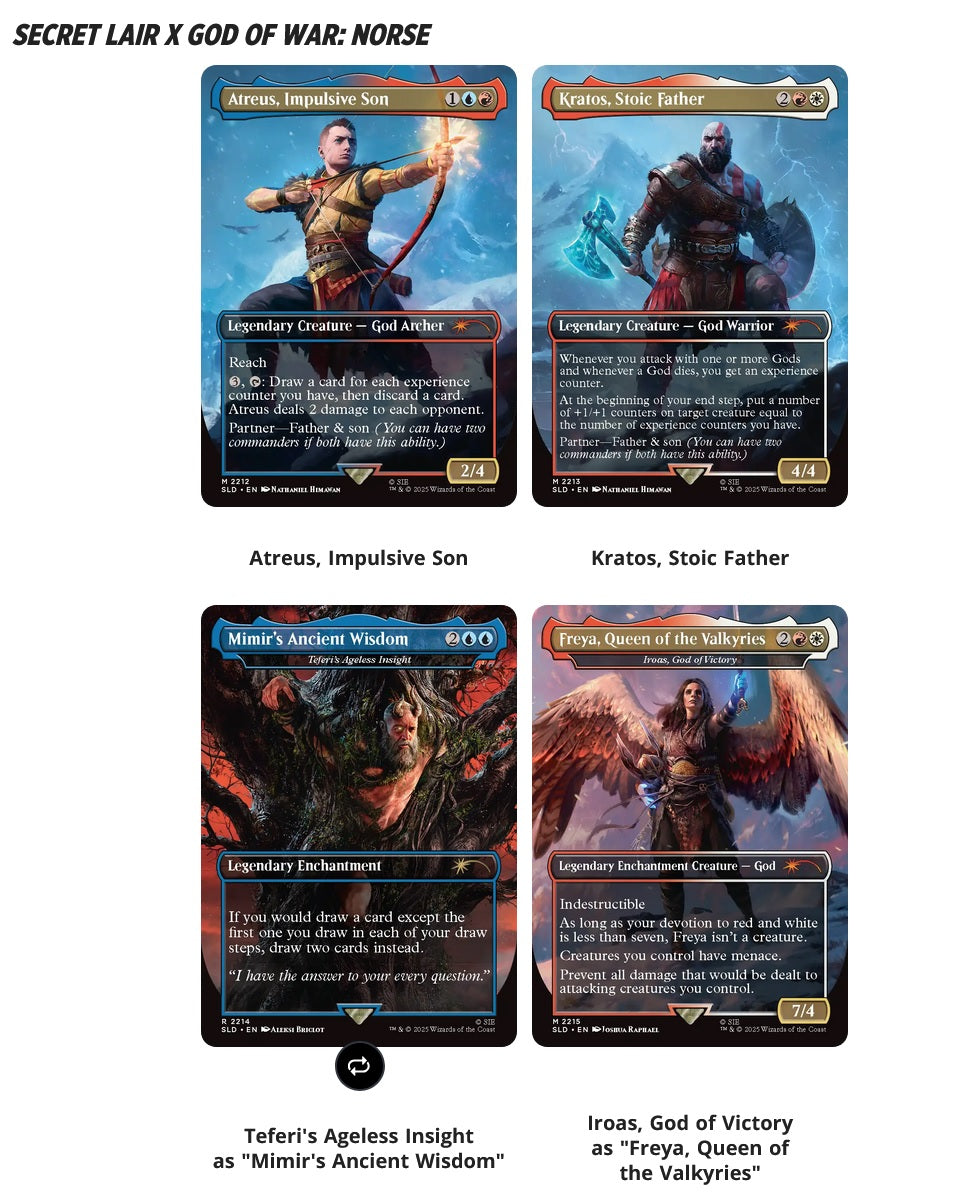 Secret Lair Drop: PlayStation Superdrop 2025 - Featuring: God of War: Norse
