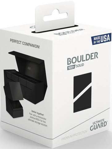 Ultimate Guard Boulder 100+ Deck Case – Solid Black
