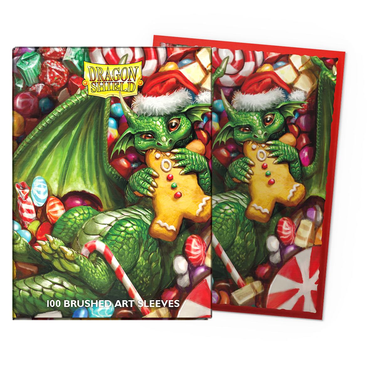 DRAGON SHIELD SLEEVES BRUSHED ART CHRISTMAS 2024 100CT