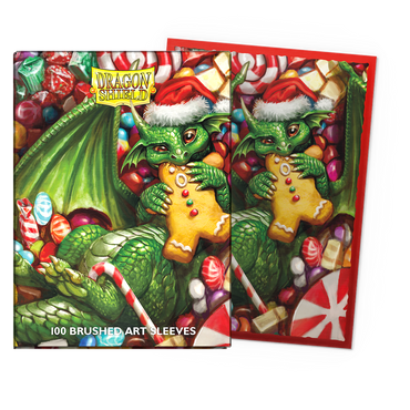 DRAGON SHIELD SLEEVES BRUSHED ART CHRISTMAS 2024 100CT