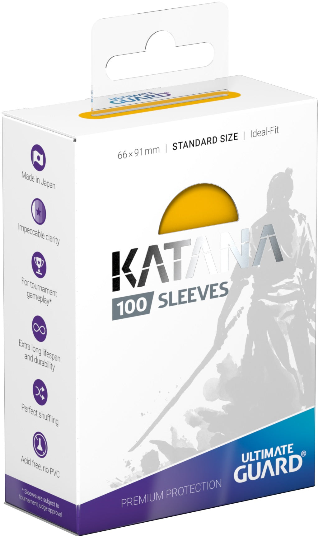 Ultimate Guard Katana Sleeves – Yellow (100 ct)