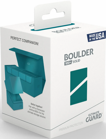 Ultimate Guard Boulder Deck Case 100+ – Solid Petrol