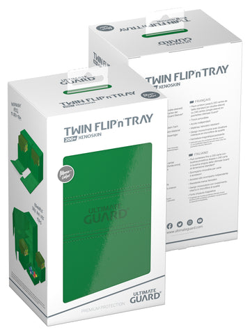 Ultimate Guard Twin Flip'n'Tray 200+ XenoSkin Green