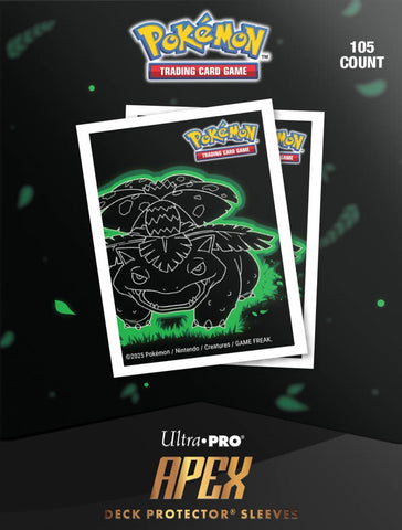 Ultra Pro Apex Deck Protector Sleeves – Pokémon Neon Kanto: Venusaur (105ct)