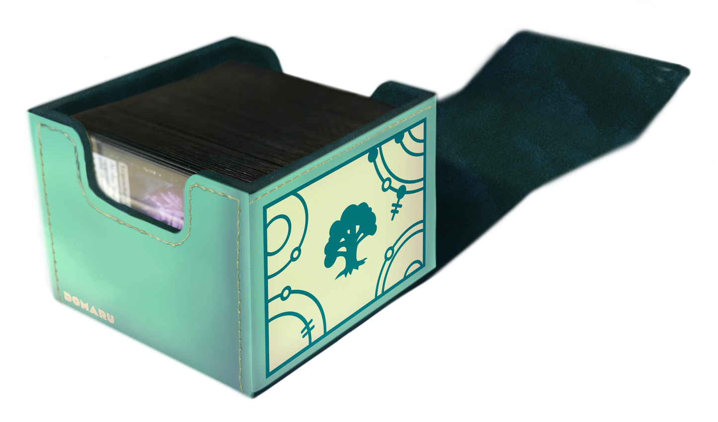 Gatherer’s Tavern MTG Lorwyn Eclipsed Domaru Deck Box – Bloomseeker Green
