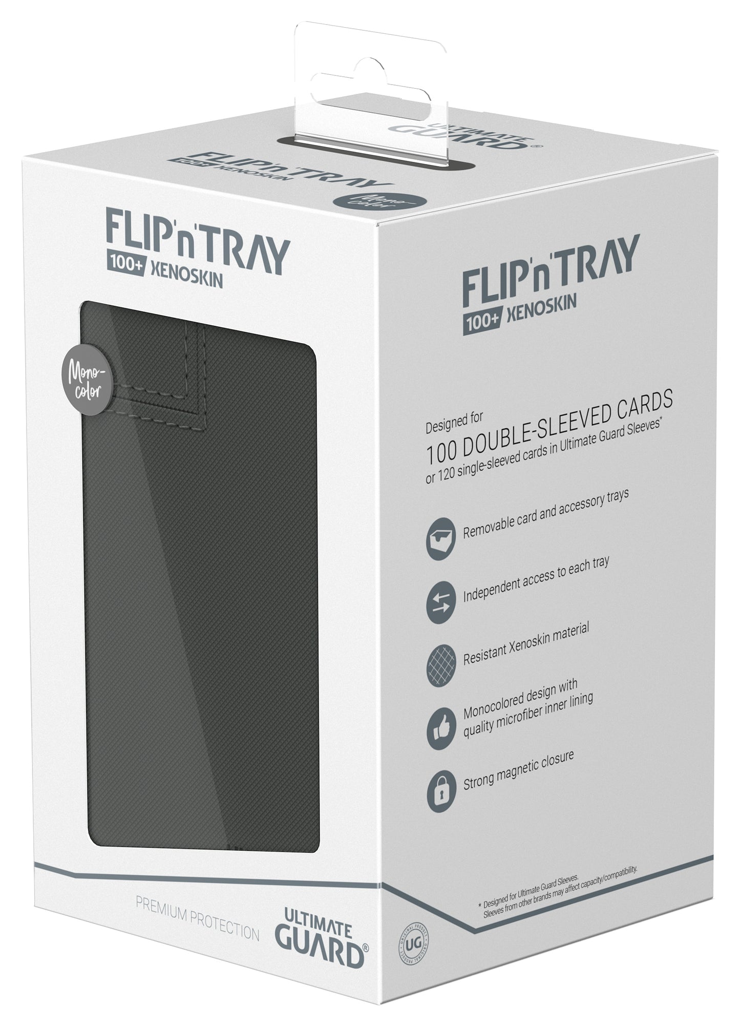 Ultimate Guard FLIP N TRAY DECK CASE MONOCOLOR GREY 100+