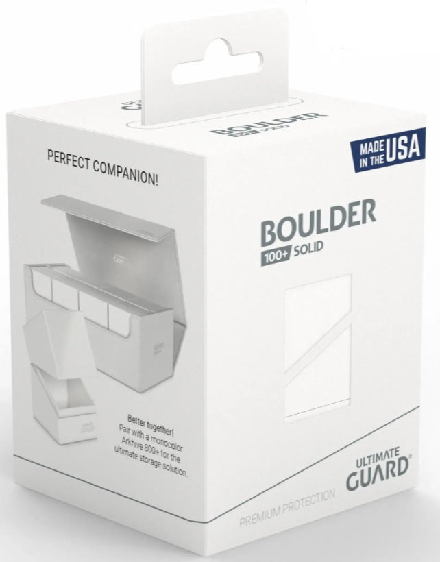 Ultimate Guard Boulder Deck Case 100+ – Solid White