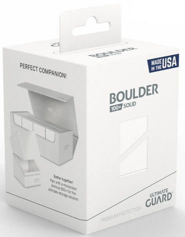 Ultimate Guard Boulder Deck Case 100+ – Solid White