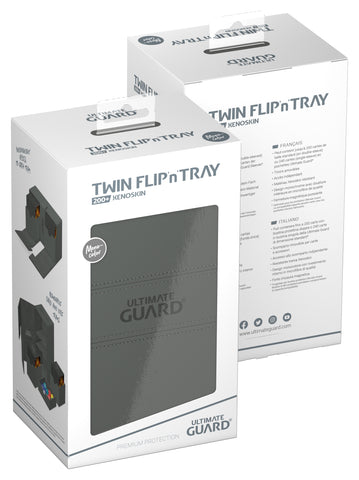 Ultimate Guard Twin Flip'n'Tray 200+ XenoSkin Grey