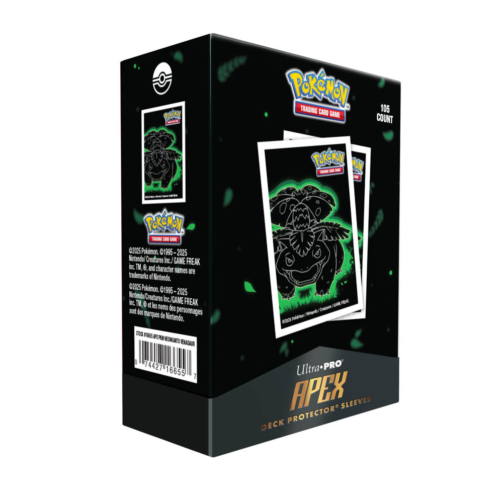 Ultra Pro Apex Deck Protector Sleeves – Pokémon Neon Kanto: Venusaur (105ct)