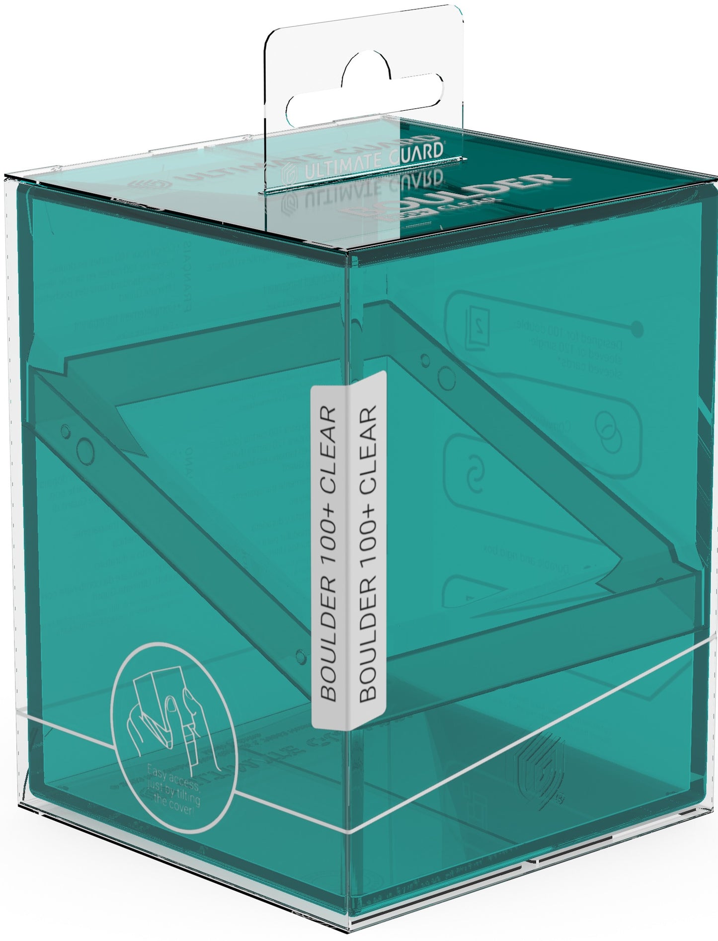 Ultimate Guard Boulder Deck Case 100+ – Clear Malachite