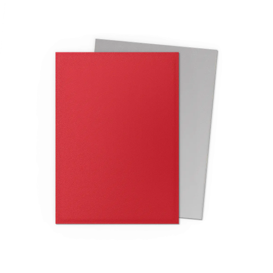 Dragon Shield Dual Matte Sleeves – Crimson / Silver (100ct) Standard Size