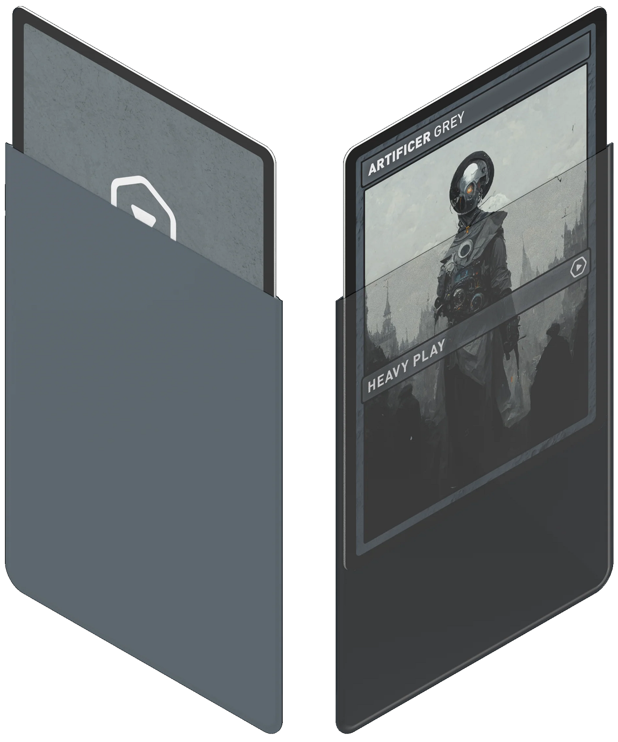 HP Curv Sleeves – Artificer Grey (Standard Size, 100ct)
