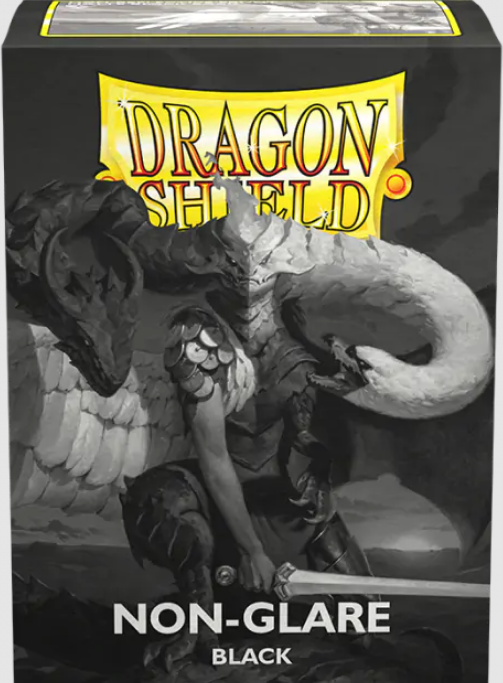 Dragon Shield Matte Sleeves – Black V2 Non-Glare (100ct)