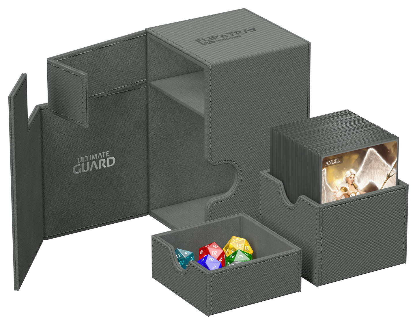 Ultimate Guard FLIP N TRAY DECK CASE MONOCOLOR GREY 100+