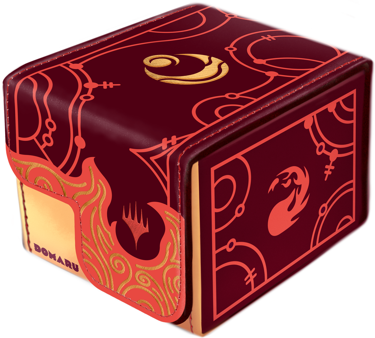 Gatherer’s Tavern MTG Lorwyn Eclipsed Domaru Deck Box – Cinder Red