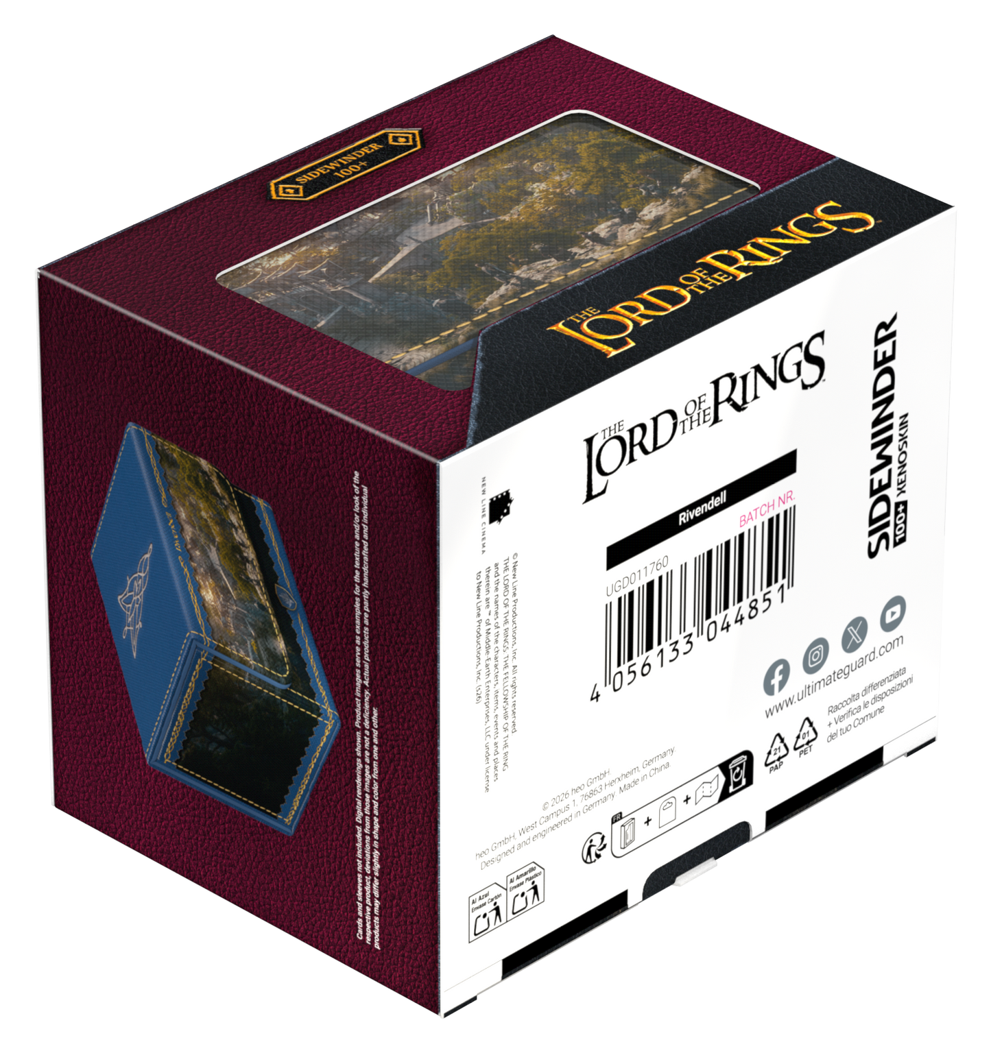 Ultimate Guard Sidewinder 100+ Xenoskin Deck Case – LOTR Places of Middle-earth: Rivendell