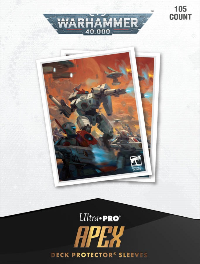 Ultra PRO Apex Deck Protector Sleeves – Warhammer 40,000 T’au Empire Codex Aligned (105ct)