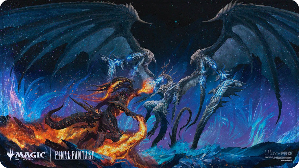 Ultra PRO Holofoil Playmat – Magic: The Gathering × Final Fantasy: Bahamut and Ifrit