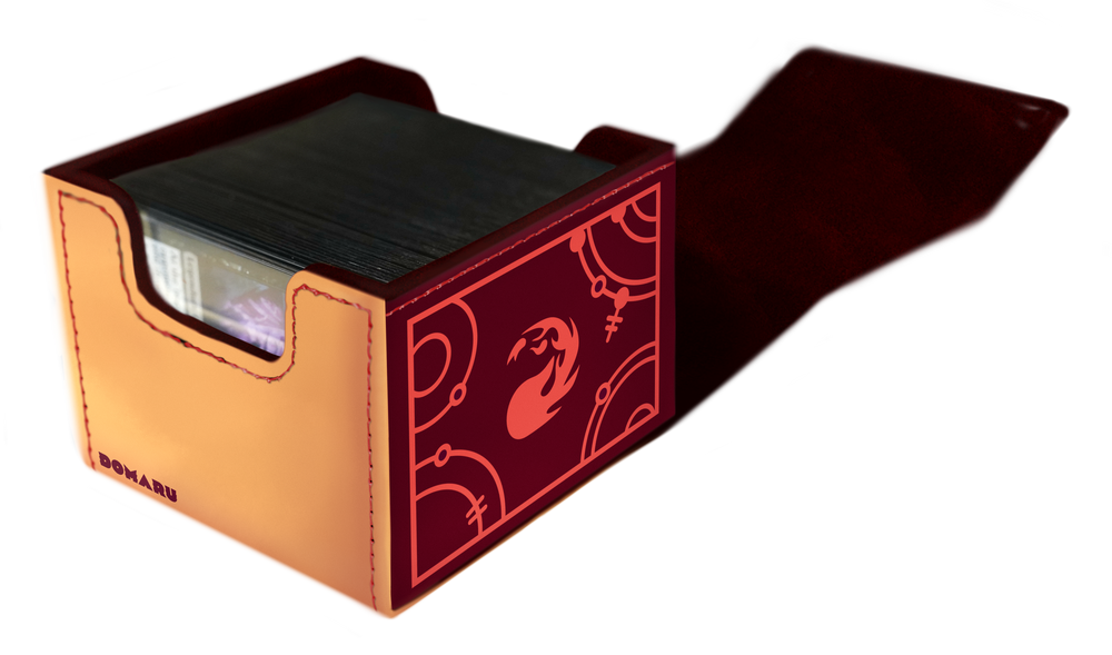 Gatherer’s Tavern MTG Lorwyn Eclipsed Domaru Deck Box – Cinder Red