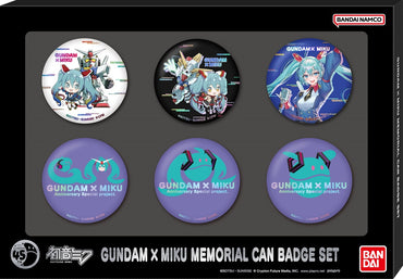 Bandai Shokugan Gundam × Miku Memorial Can Badge Set