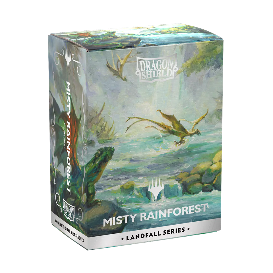 Dragon Shield Deck Protector Sleeves – Magic: The Gathering Landfall Series: Misty Rainforest